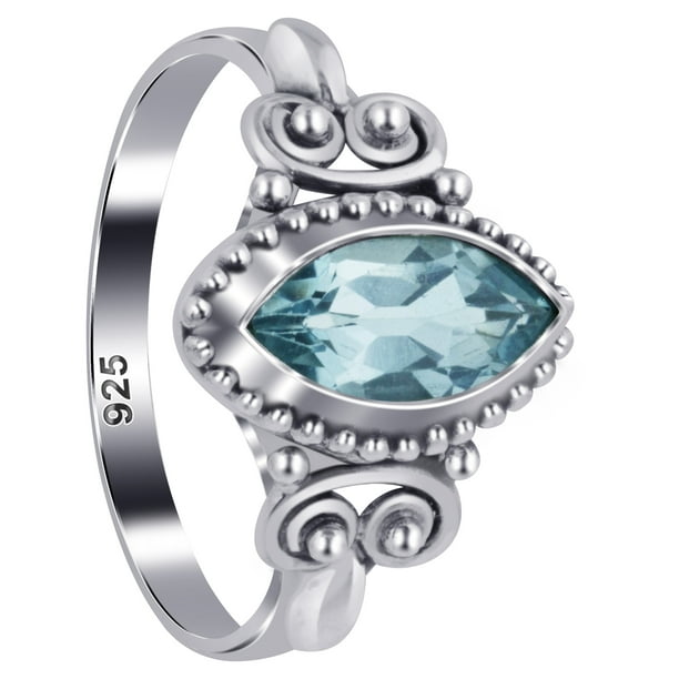 Rhodium Plated Diamond and Aquamarine Heart Love Pendant 925 Sterling Silver 0.01cttw 13mm x 6mm 